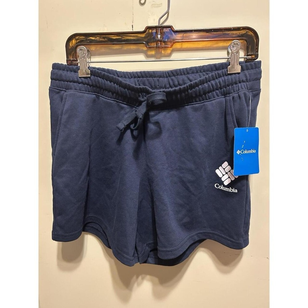 columbia women's trek french terry shorts size med.
